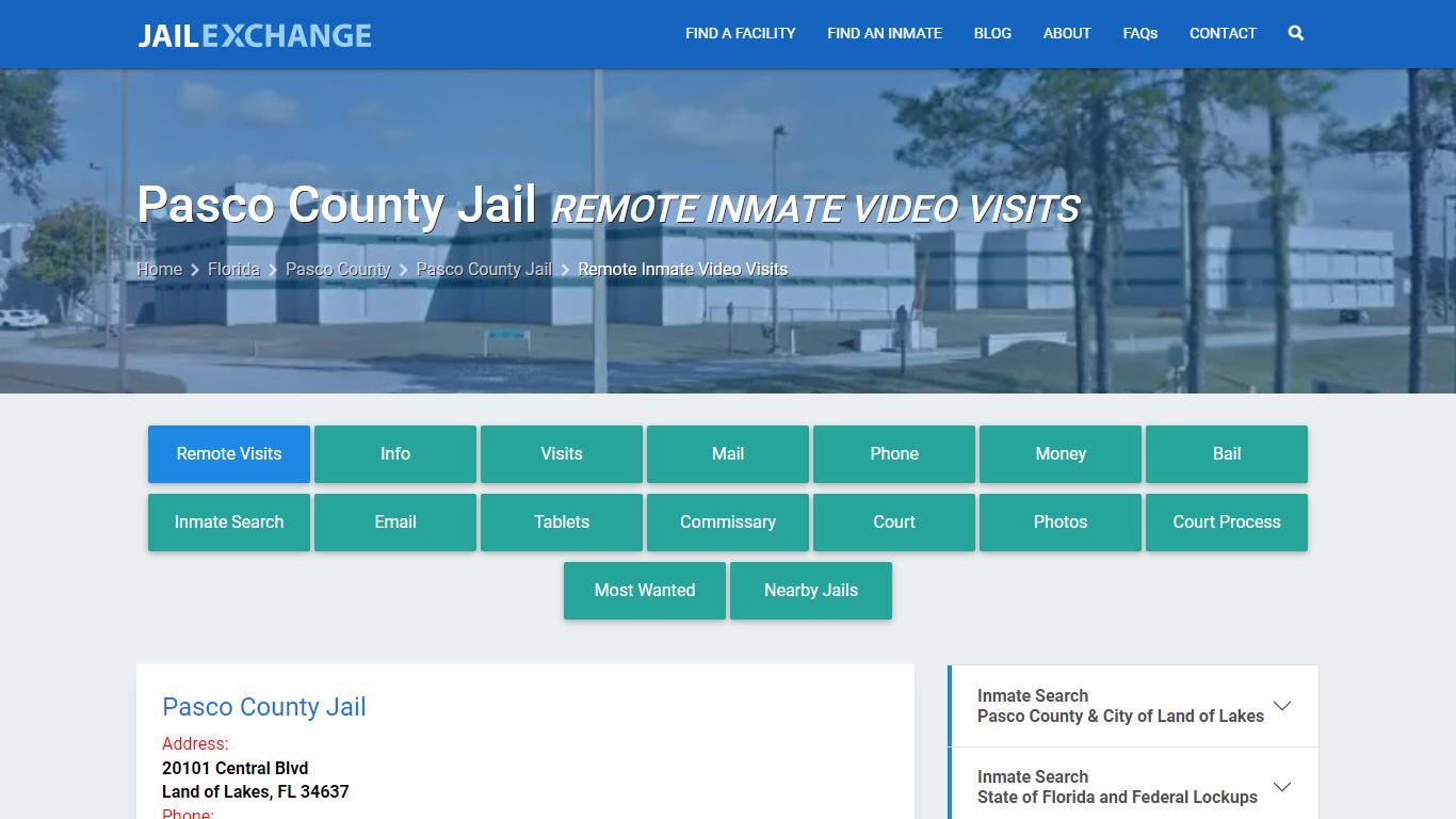 Video Visitation - Pasco County Jail, FL - Jail Exchange